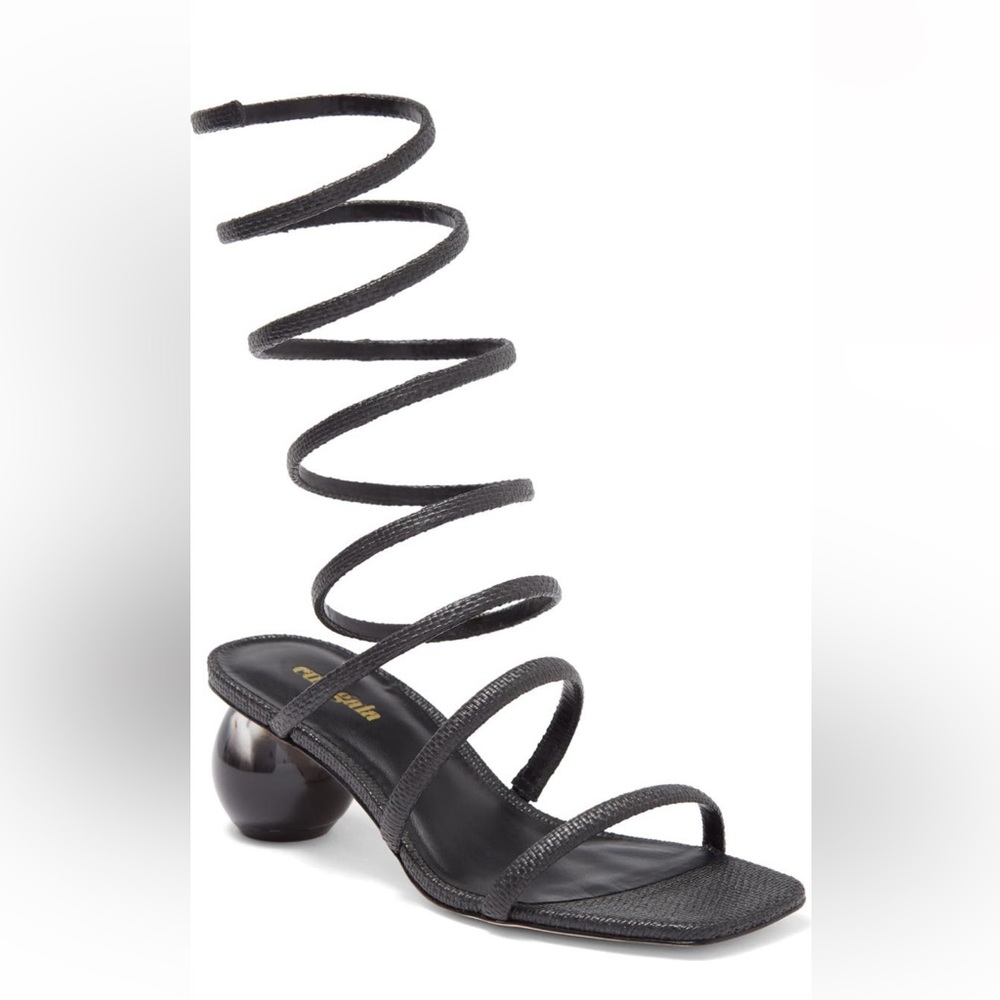 Cult Gaia Freya leg wrap sandals brand new plastic protective layer on soles 36